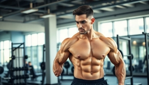 Engaged athlete representing HGH FOR SALE benefits in a dynamic training session.