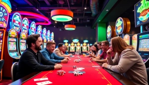 Menangkan permainan di suletoto2 dengan suasana kasino yang cerah dan meriah.