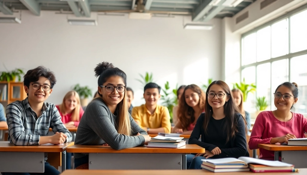 Engaging classroom scene illustrating the impact of Education on diverse students' learning experiences.