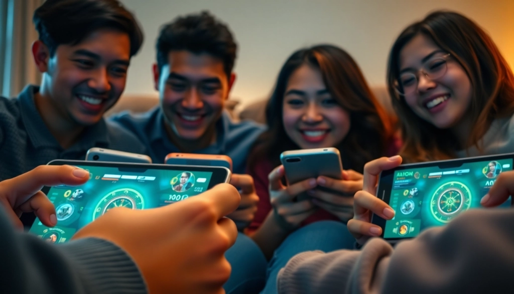 Mengelola permainan bolahiu game dengan seru di perangkat digital sambil bersantai bersama teman-teman