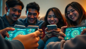 Mengelola permainan bolahiu game dengan seru di perangkat digital sambil bersantai bersama teman-teman