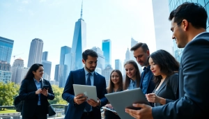 Seek jobs new york as diverse professionals network in a lively city setting.