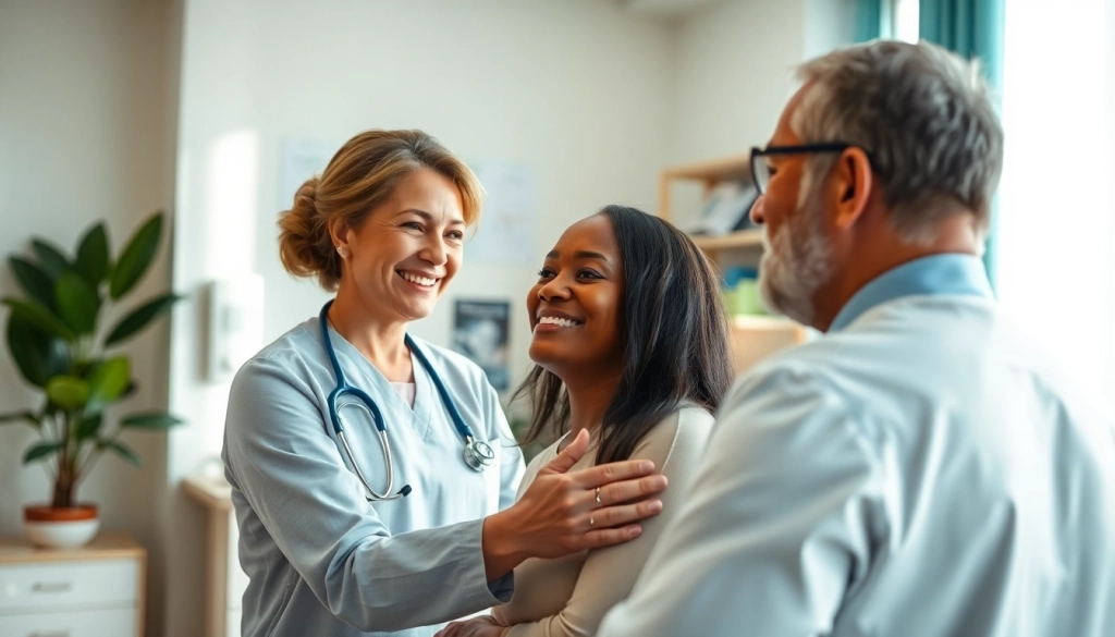 Bezoek aan https://tweestedenziekenhuis.nl waarin een arts zorgzaam is voor een patiënt in een moderne ziekenhuissetting.