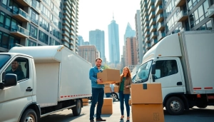 Reliable Toronto moving company team assisting clients with a move in the city.