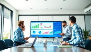 Analyze digital marketing strategies at https://eztips.com in a collaborative office setting.