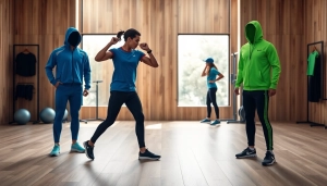 Vêtements de fitness pa-sport mis en avant lors d'une séance d'entraînement énergique.