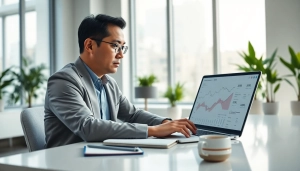 신용카드 현금화 전략을 분석하는 전문가의 현대적인 사무실 모습