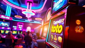 Menangkan hadiah di mesin slot tank4d toto slot dengan suasana permainan yang meriah.