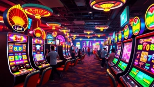 Menggambarkan pengalaman bermain lipat4d dengan mesin slot yang ceria.