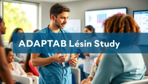 Patients reviewing dosage options in the ADAPTABLE Aspirin Study, showcasing personalized healthcare.