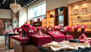 Showcasing jewelry from https://www.lyliarose.com in an elegant boutique setting