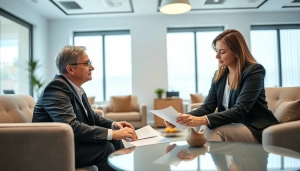 Consultation at https://www.stpetefamilyattorney.com depicting a lawyer assisting a client.
