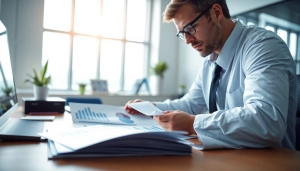 카드깡과 관련된 다양한 신용카드 거래를 분석하는 전문가의 모습