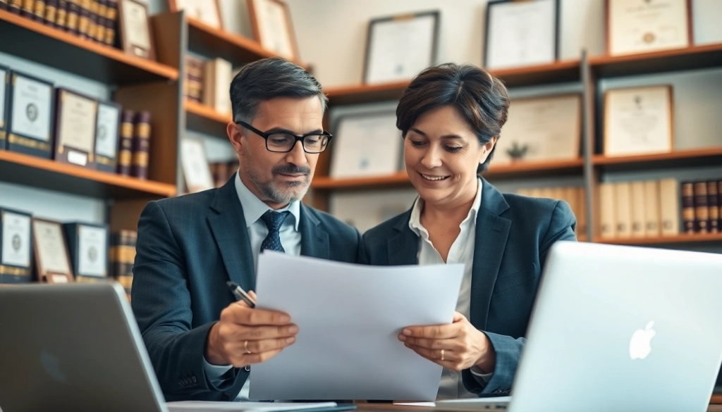 Consultation at https://www.norcrosslawfirm.com showcasing an estate planning meeting with engaging professionals.