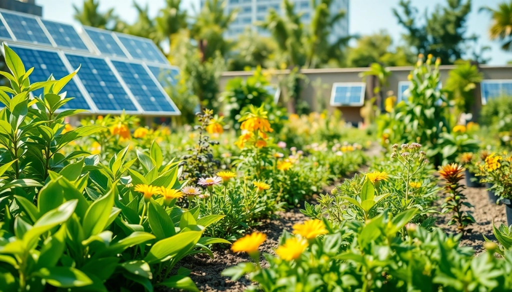 Showcase sustainable practices in urban gardening featured on https://www.unsustainablemagazine.com with vibrant plants.