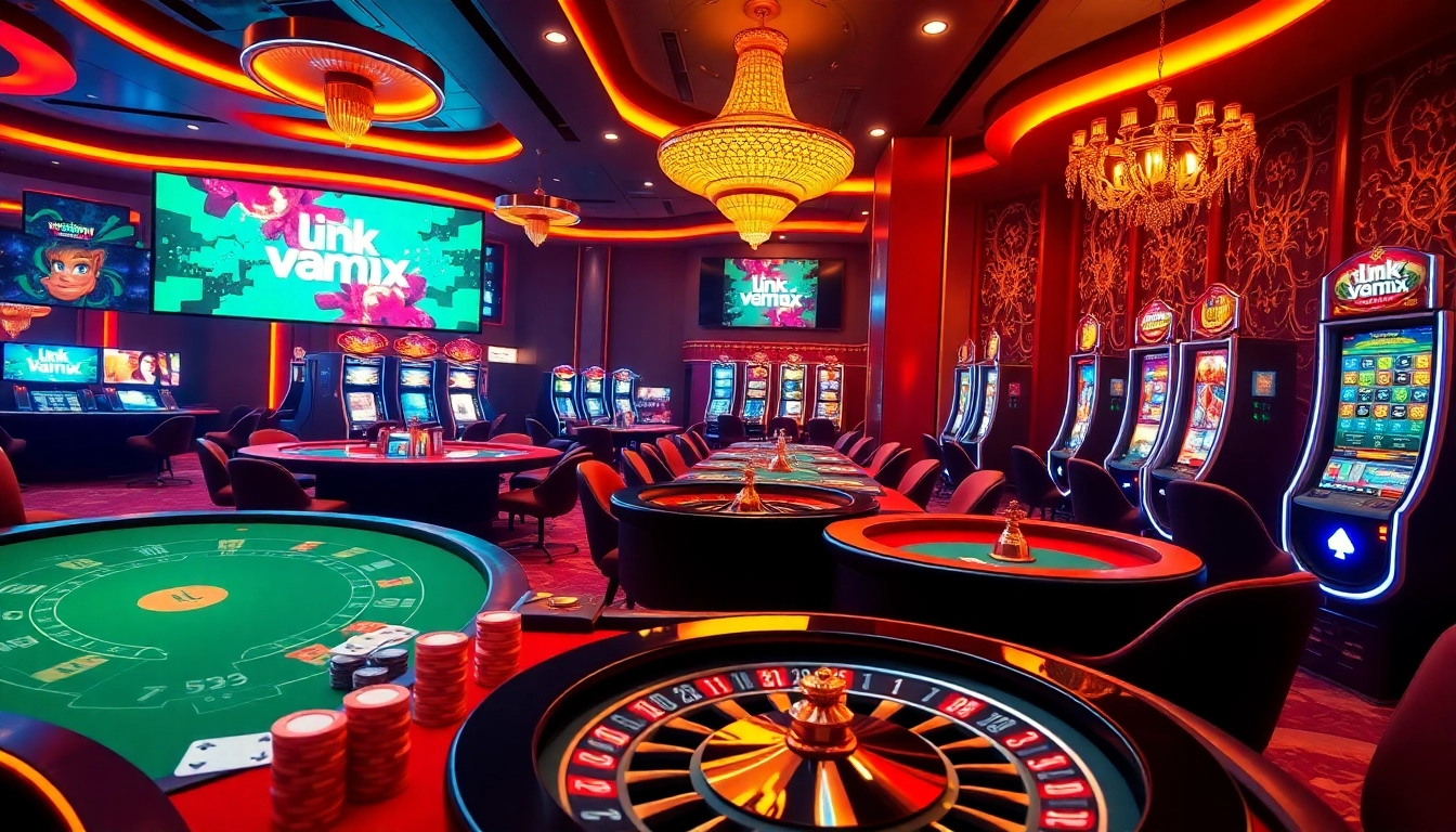 Engage with thrilling online gaming at VMAX through the Link vào vmax, showcasing vibrant casino action.