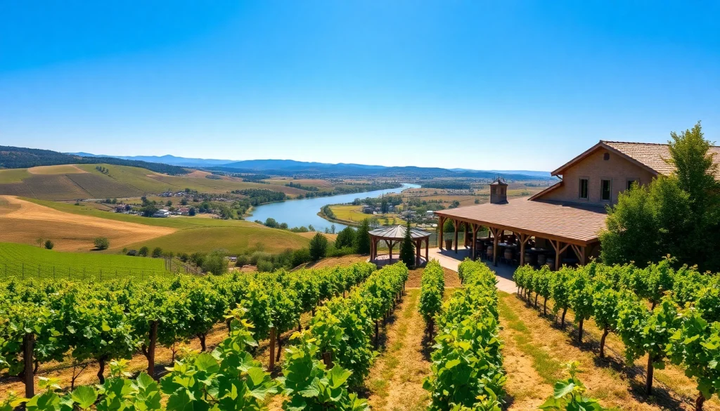 Experience the serene vineyards and river views of Clarksburg CA in this vibrant landscape.