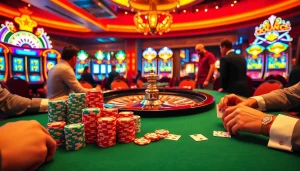 Witness excitement at the poker table and casino experience at https://bl555.direct/ with vibrant gameplay.