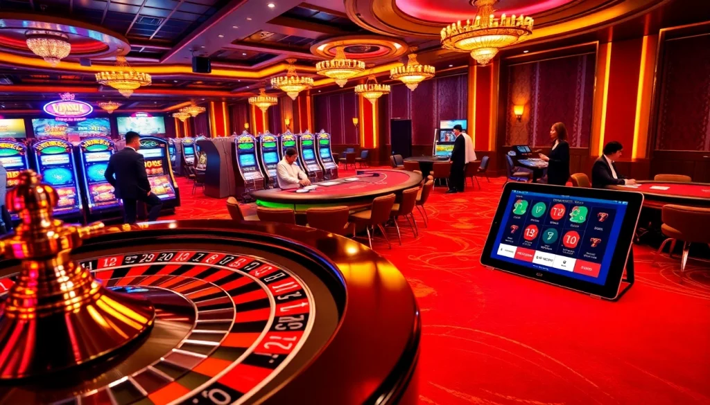 Experience the thrilling rush of gaming at 79king 4, featuring poker tables and luxurious casino elements.
