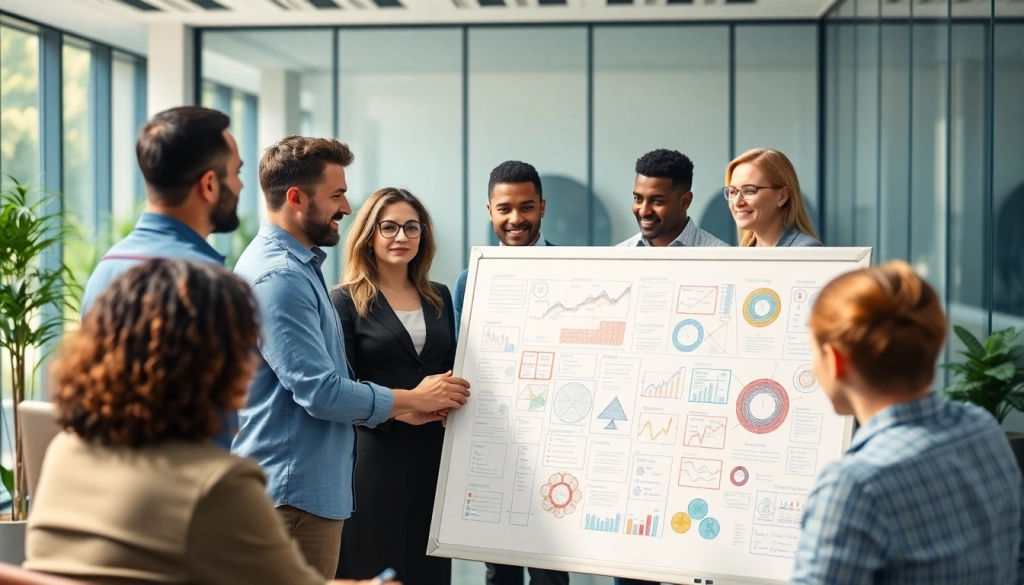 Collaborative business meeting showcasing teamwork and strategy development.