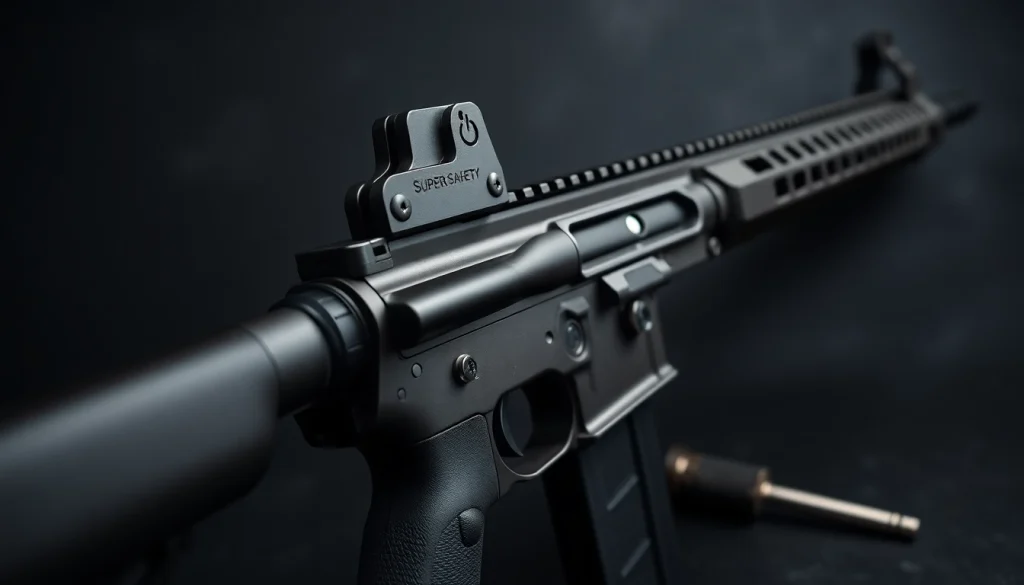 Showcase a customized ar15 super safety trigger enhancing the AR-15 platform’s performance.