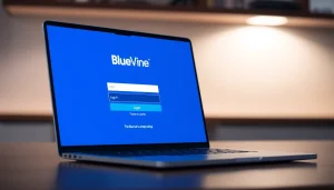 Access the secure bluevine login page on a laptop with clear display for user safety.