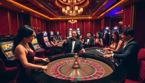 Players engaging in thrilling gameplay at XX88 casino, showcasing strategy and excitement.