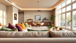 Transform your space with exquisite home renovation design showcasing a modern living area.
