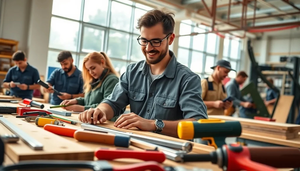 Students honing skills in trade schools oahu through practical hands-on training activities.