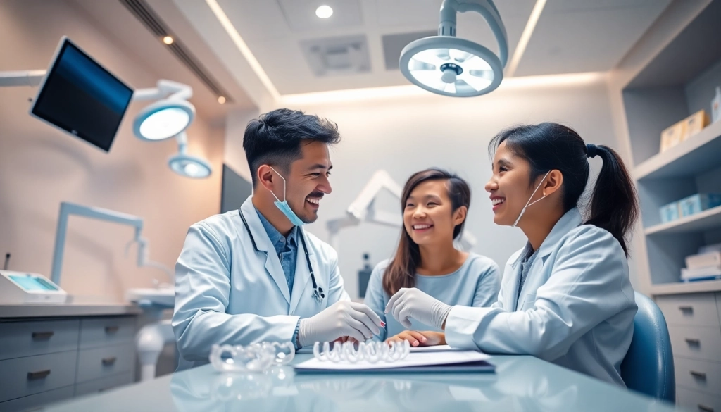 Invisalign Malaysia dental consultation showcasing a professional dentist and patient interaction.