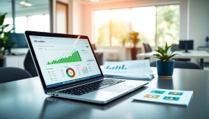 Optimize your online presence with effective SEO strategies showcased in a modern workspace.