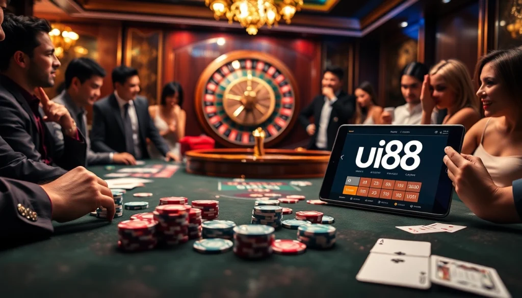 Experience the thrill of online gambling with uu88 at an elite casino setting.