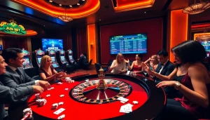 Experience thrilling gambling action with jun88 com at a vibrant casino scene.