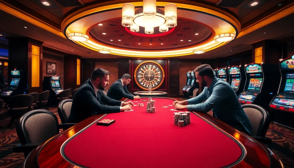 Experience excitement at the shbet poker table with professional gamblers engaged in high-stakes play.