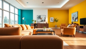 Transform your living space with stunning home renovation ideas showcased in a modern living room.