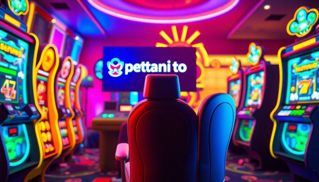 Menang besar dalam permainan petanitoto dengan suasana kasino online yang meriah.