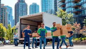 Experienced movers Vancouver team efficiently relocating homes in an urban setting.
