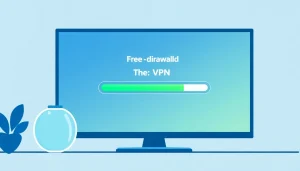 Download VPN fre easily with this intuitive interface showcasing a progress bar and user-friendly design.