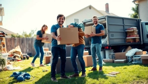 Streamlined junk removal process highlighted by https://myeasyjunkremoval.com team in action managing clutter efficiently.