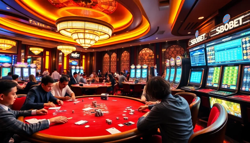 Experience thrilling moments with sbobet's online betting in a lively casino atmosphere.