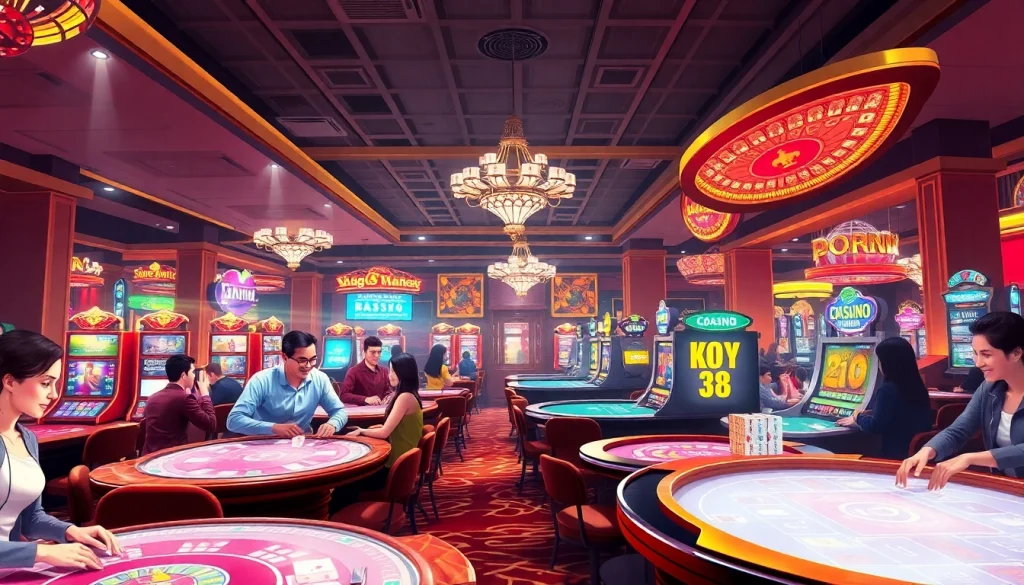 1win heftelik teklifer təqdim edən canlı kazino atmosferası ilə oyunçular.