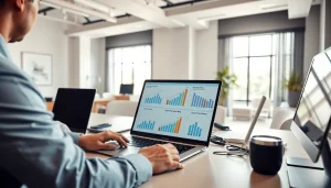 Analyze data and insights to find competitor pricing effectively in a modern office.