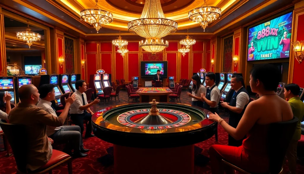Gamble to 88xx win with thrilling roulette tables and vibrant casino ambiance.