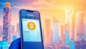 Acheter bitcoin sur une interface numérique moderne, reflétant le processus d'achat sécurisé.