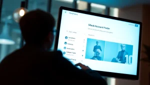 OnlyFans account finder interface showcasing user-friendly filters.