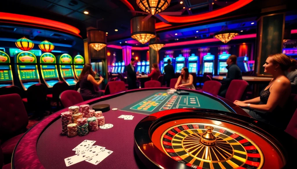 iGamble247 players celebrating a win at an upscale casino gaming table