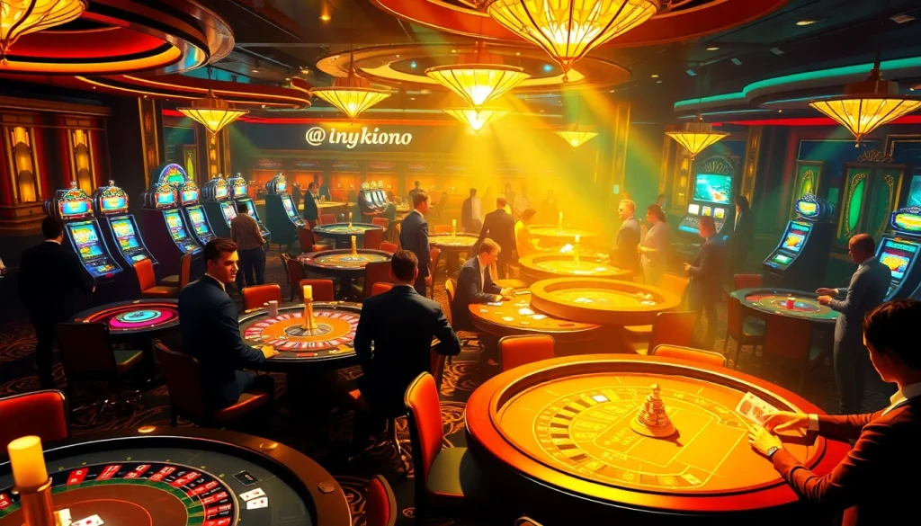 The hidden wiki reveals a vibrant casino scene with players at poker and roulette tables.
