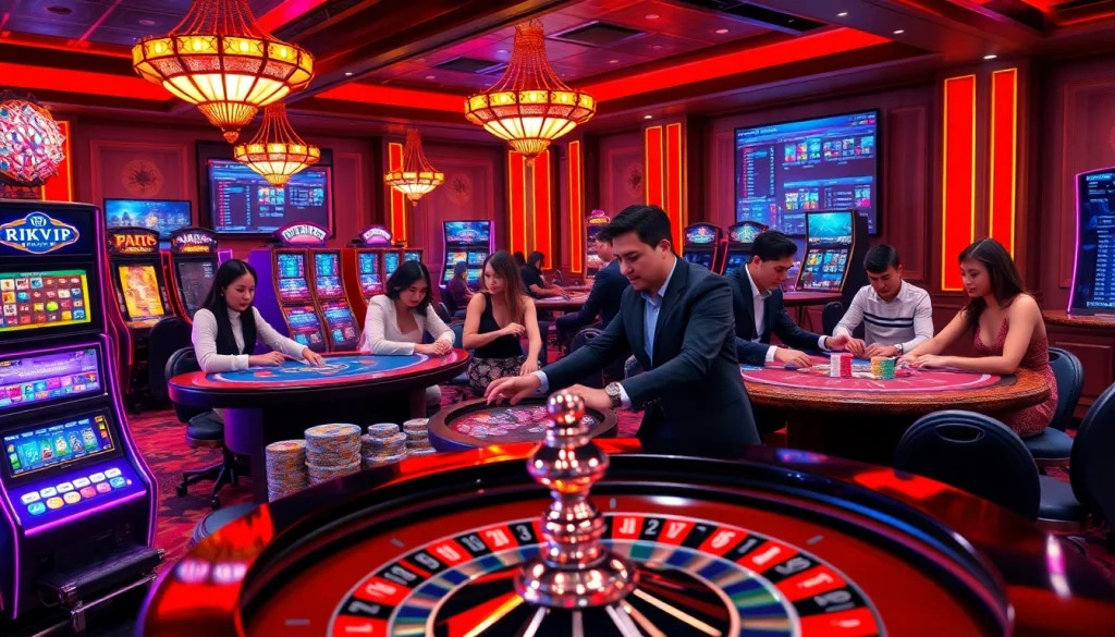 Engage with the thrilling virtual gambling experience at rikvip through poker, slots, and high-stakes action.