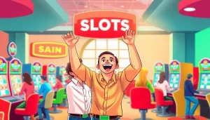 Rayakan kemenangan di slot depo 1k dengan suasana bermain yang ceria dan penuh warna.