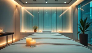 Luxury 출장안마 service with soothing ambiance and professional setup.